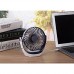 Hofaster 5” Mini USB Table Desk Fan  Personal Fan with Low Noise and Powerful Motor  Adjustable 2 Speeds Fan Built with New ABS Material  4 Ft USB Cable  180° Rotation  Navy Blue - B07C4NCH5W